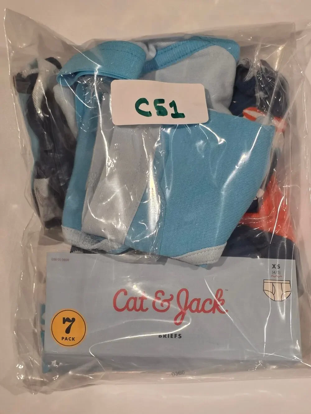 Cat & Jack Boys Briefs XS 4/5 NWT 7 Pairs